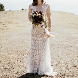 BHLDN Wtoo by Watters Philomene Gown - Size 2, Ivory